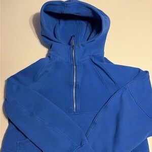 Lululemon Scuba Oversized Half-Zip Hoodie Royal Blue Size XS/Small